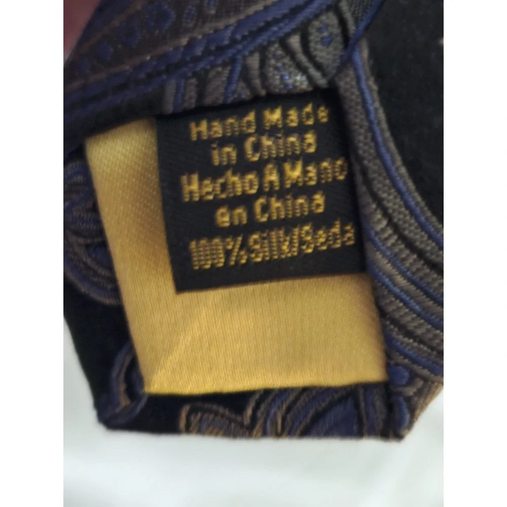 Donald Trump Tie Signature Collection Silk Gold‎ Bar Black Blue Gold
